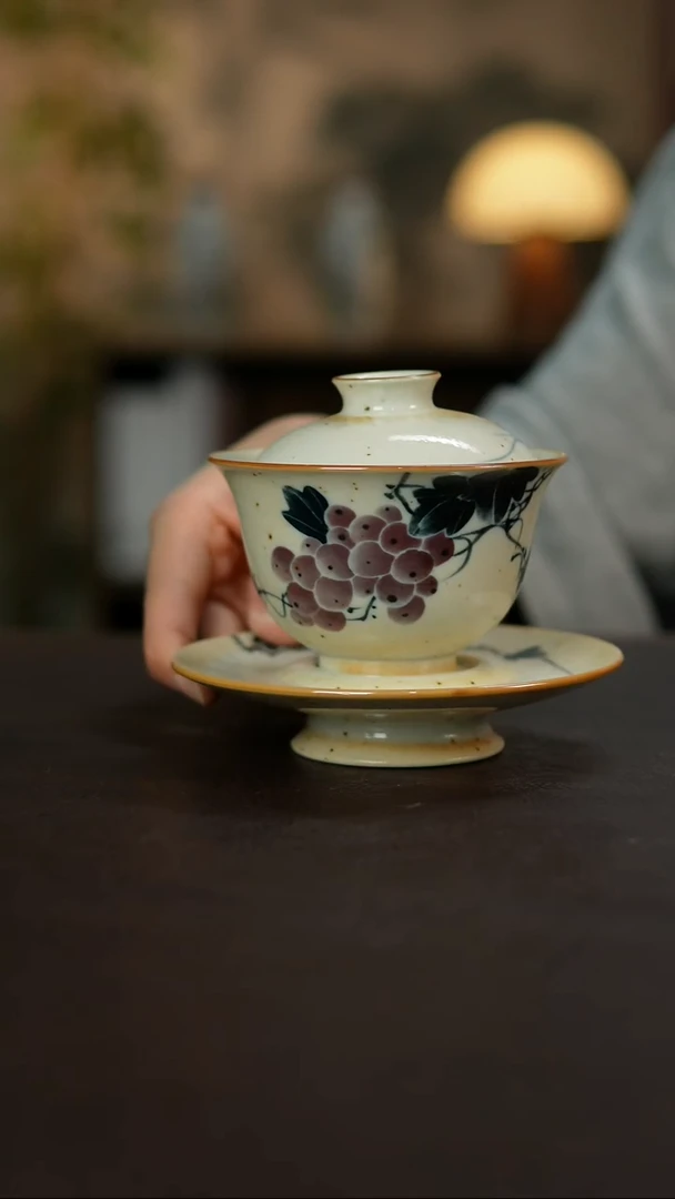 杯景德镇陶瓷杯碗柴烧多人