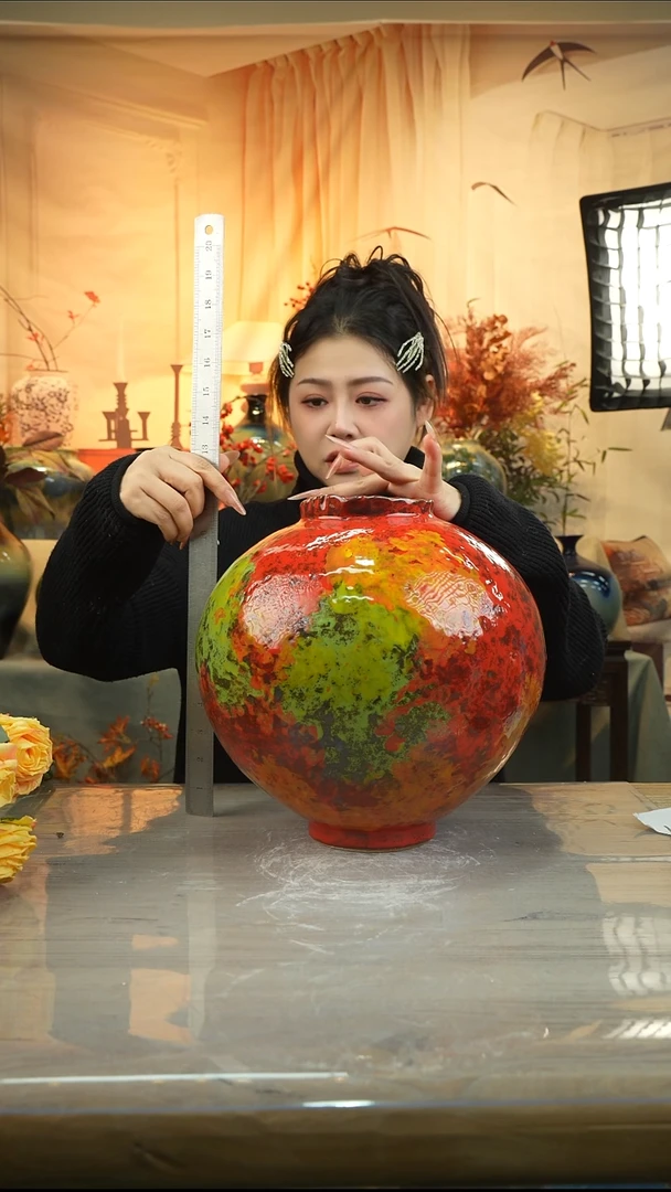 高28口11高温陶瓷花瓶