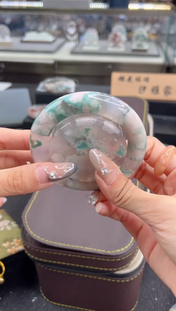 石英质玉手镯未镶嵌52圈口（赠品镯心）2S91250