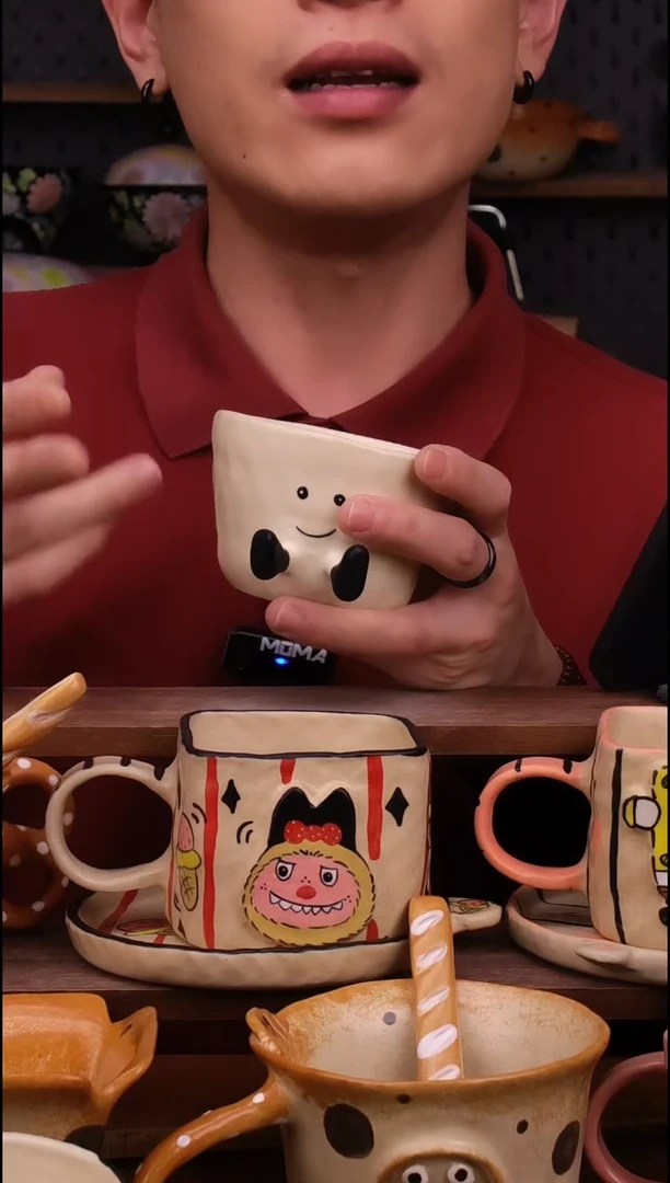 杯子景德镇可爱设计师款陶瓷