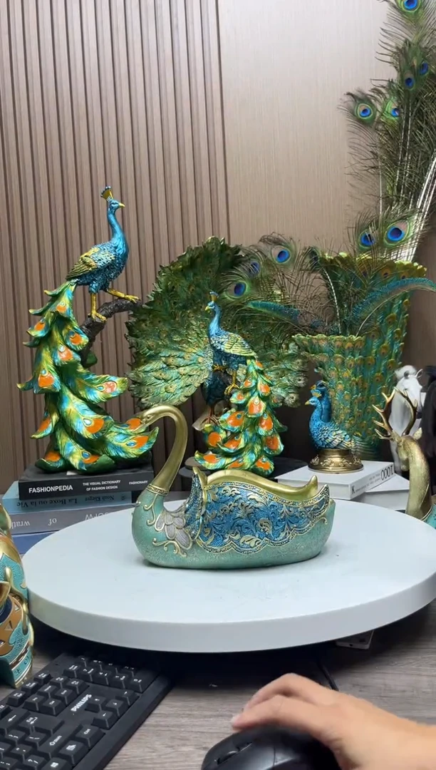 30长天鹅收纳摆件