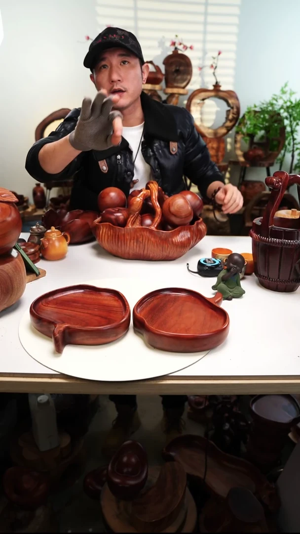 木香樟木摆件/苹果盆