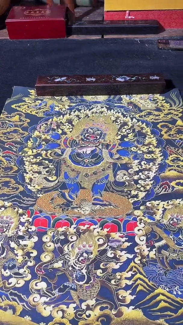 卷轴画藏式珍藏彩绘艺术馆2