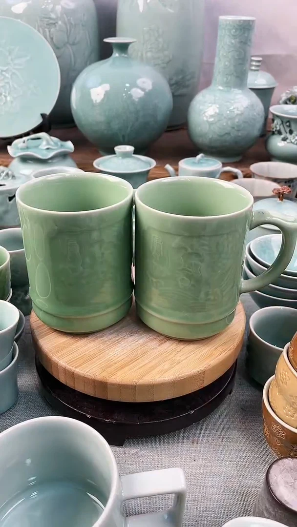 【闪购商品】2个 特价 微瑕 慧仙青瓷