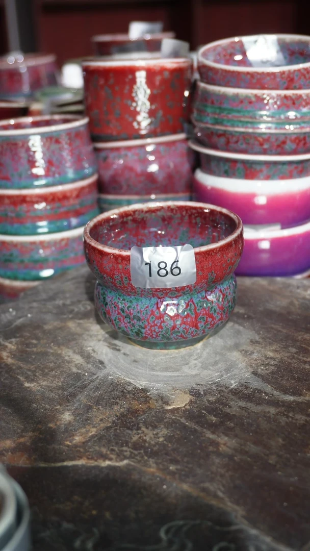 摆件陶精品窑变钧瓷茶器