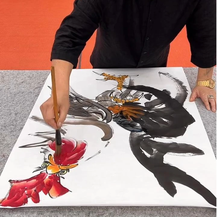 橱窗展示/齐派艺術/徐文清/宣纸国画/带证书