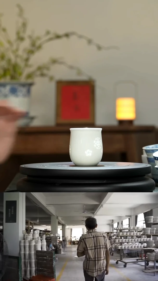 玉柏玲珑素色小悦球单杯