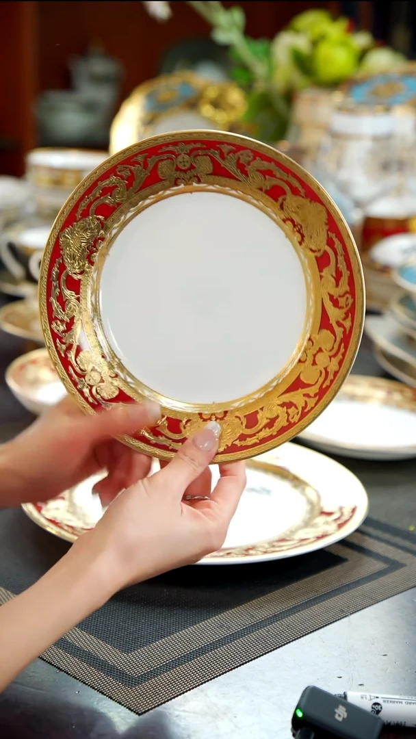 瓷片8英寸平盘  1个