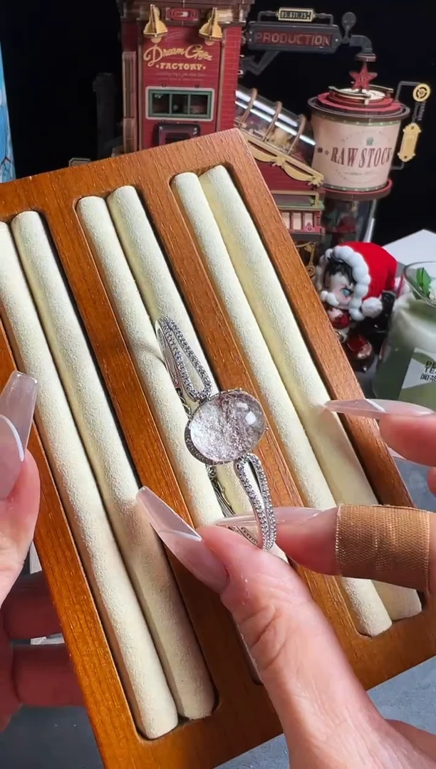 【闪购商品】水晶手链银S925镶嵌发一（18）