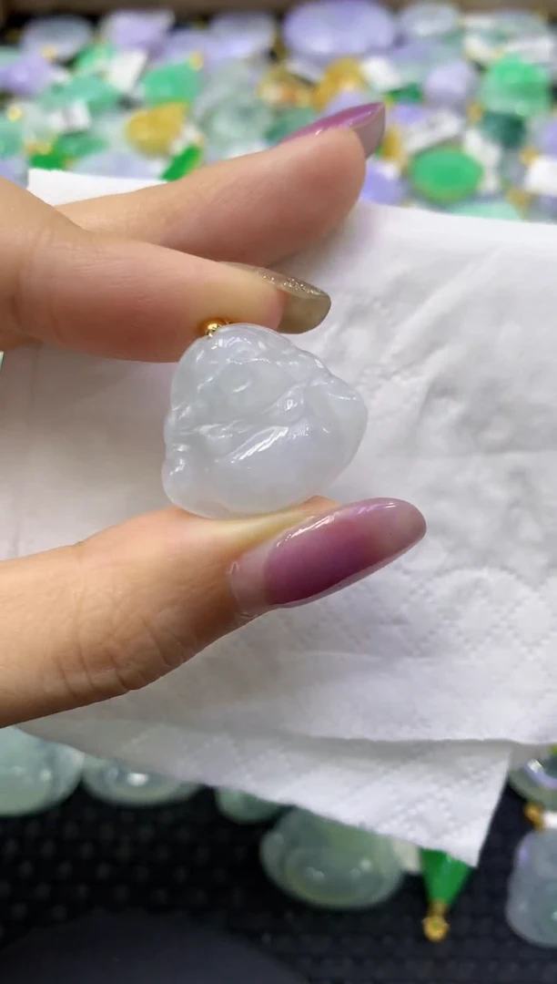颈饰未镶嵌翡翠天然缅甸翡翠A货