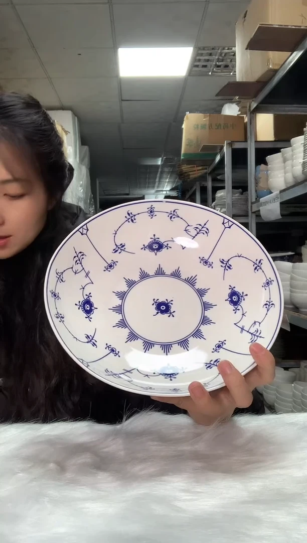 【闪购商品】瓷片陶瓷原单CC524餐具1个汤盆