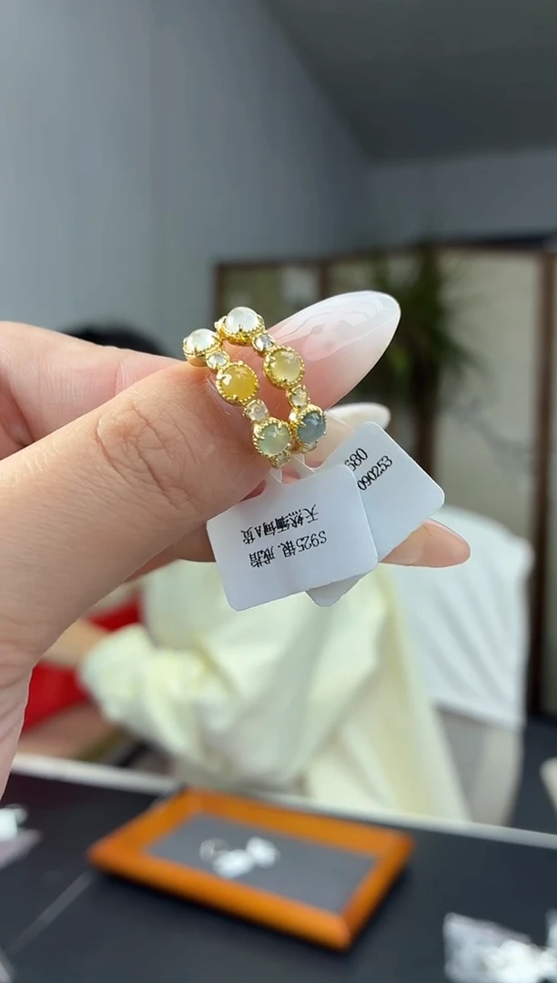 颈饰银S925镶嵌翡翠多样性发货发一件