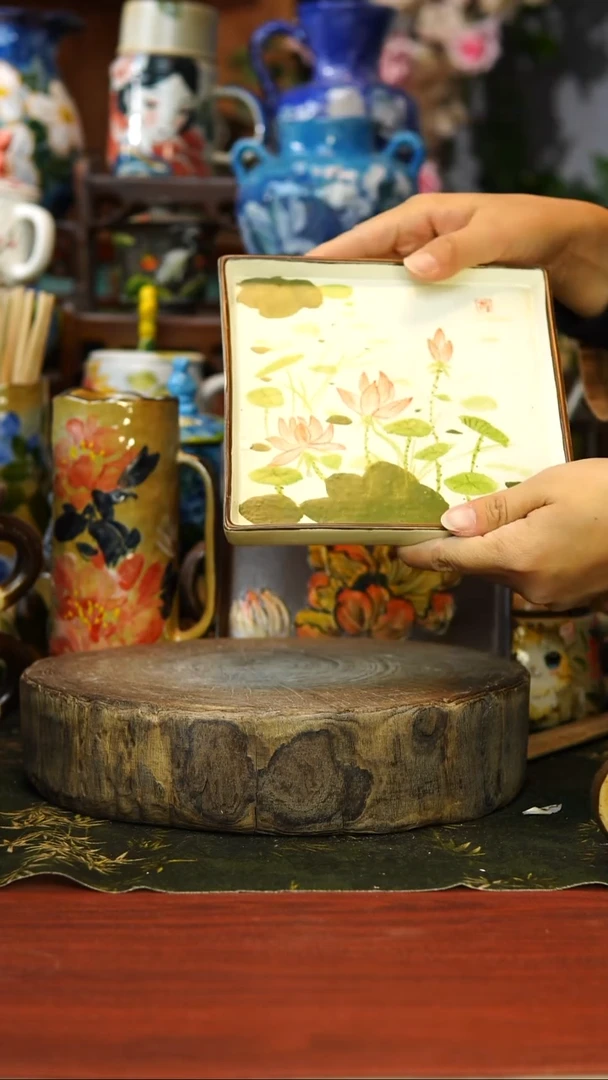 花瓶/杯子/碗191景德镇手工高温釉下彩
