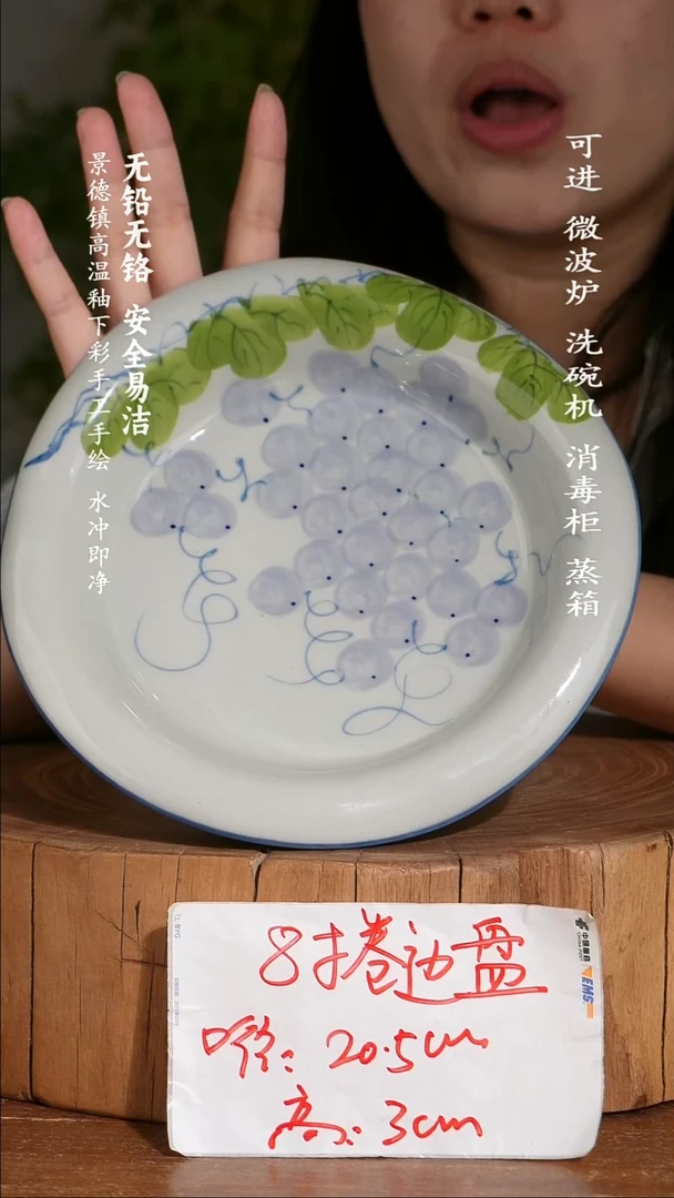 碗陶瓷景德镇高温瓷釉下彩手绘陶瓷