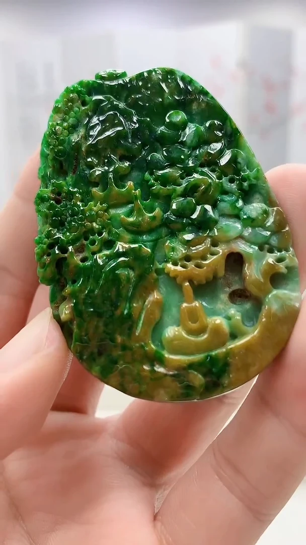 定制翡翠未镶嵌4852bb-毛货挂件59