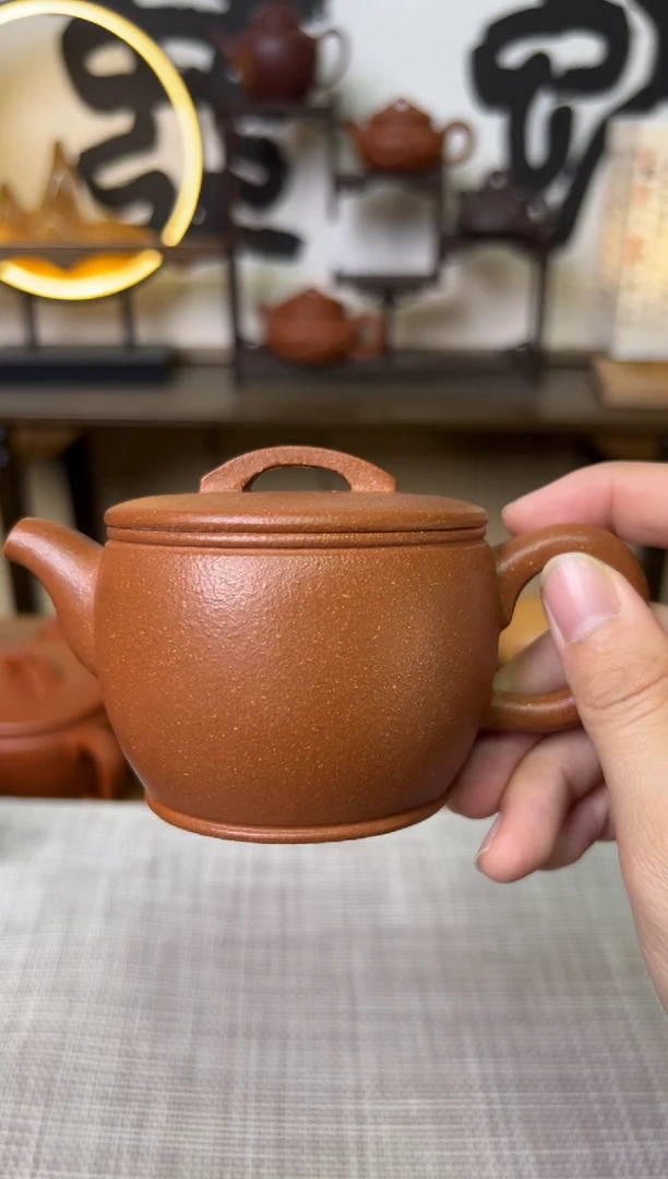 【闪购商品】段泥茶壶独壶黄降坡汉瓦壶150CC