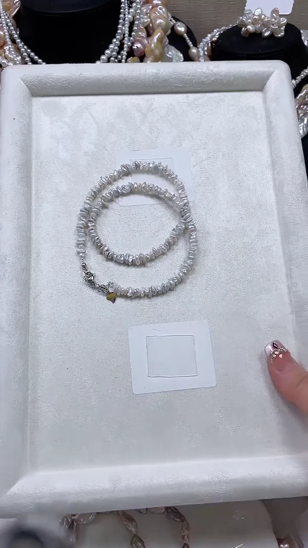 未镶嵌项链淡水珍珠晚*【纯恬饰品】