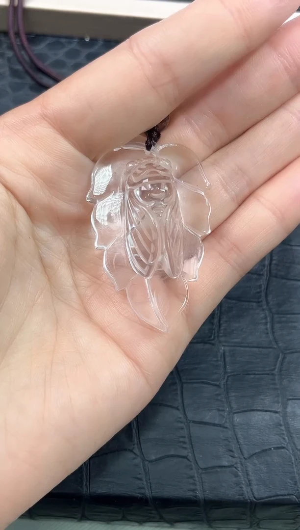 颈饰未镶嵌水晶40号白水晶大业有成吊坠大号