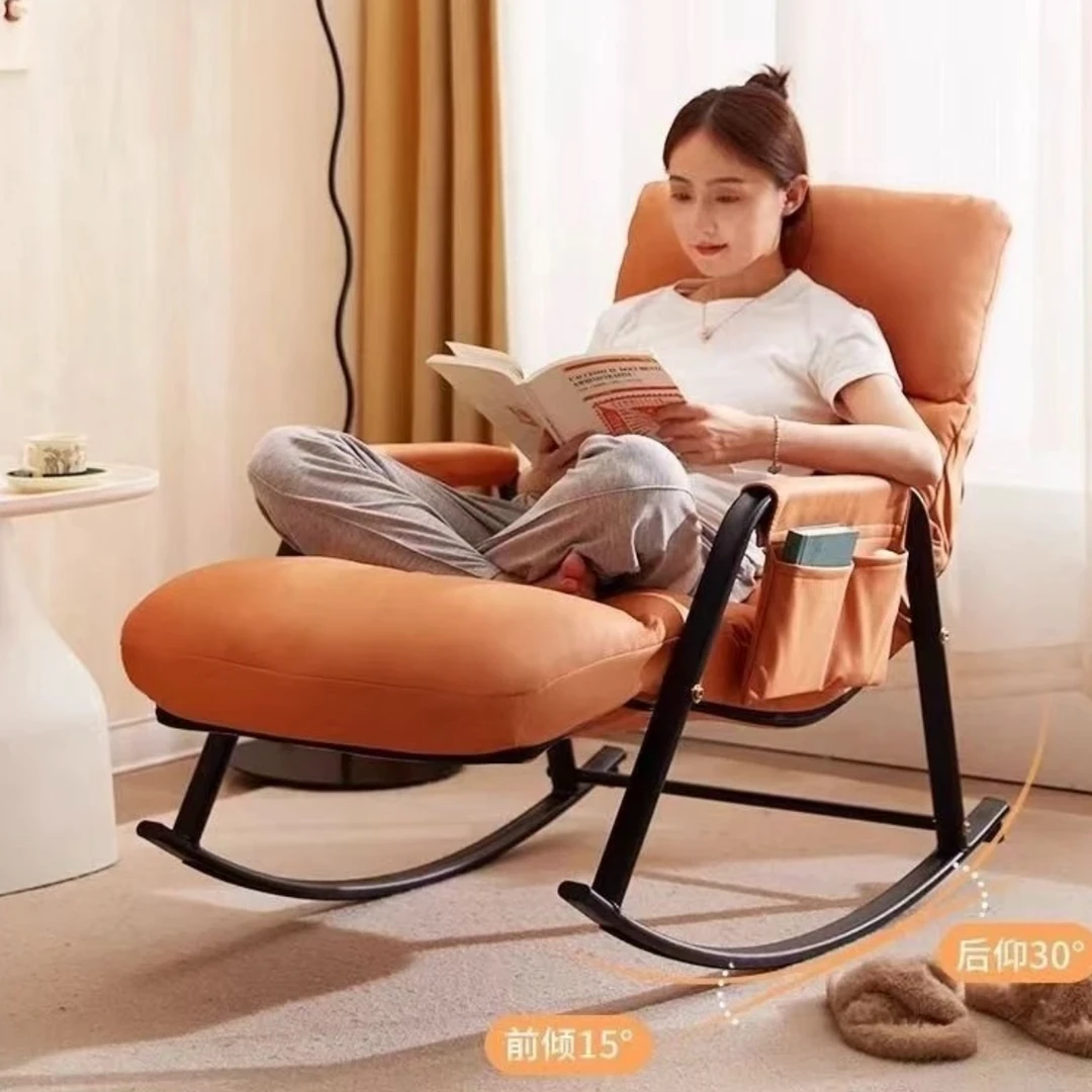 美尚福利懒人摇摇椅成人可折叠椅阳台午睡椅防水防污椅阳台椅轻奢