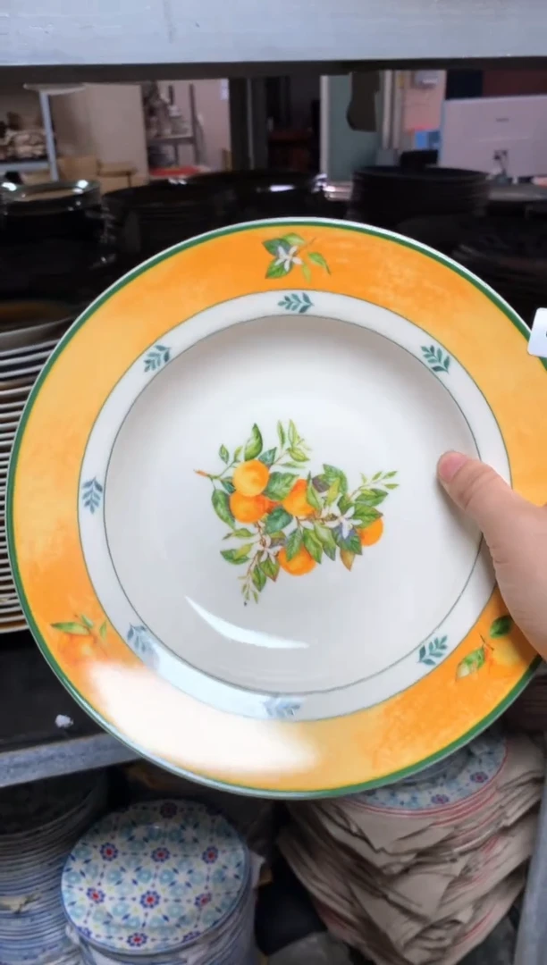 【闪购商品】瓷片陶瓷原单CC432餐具1个汤盘