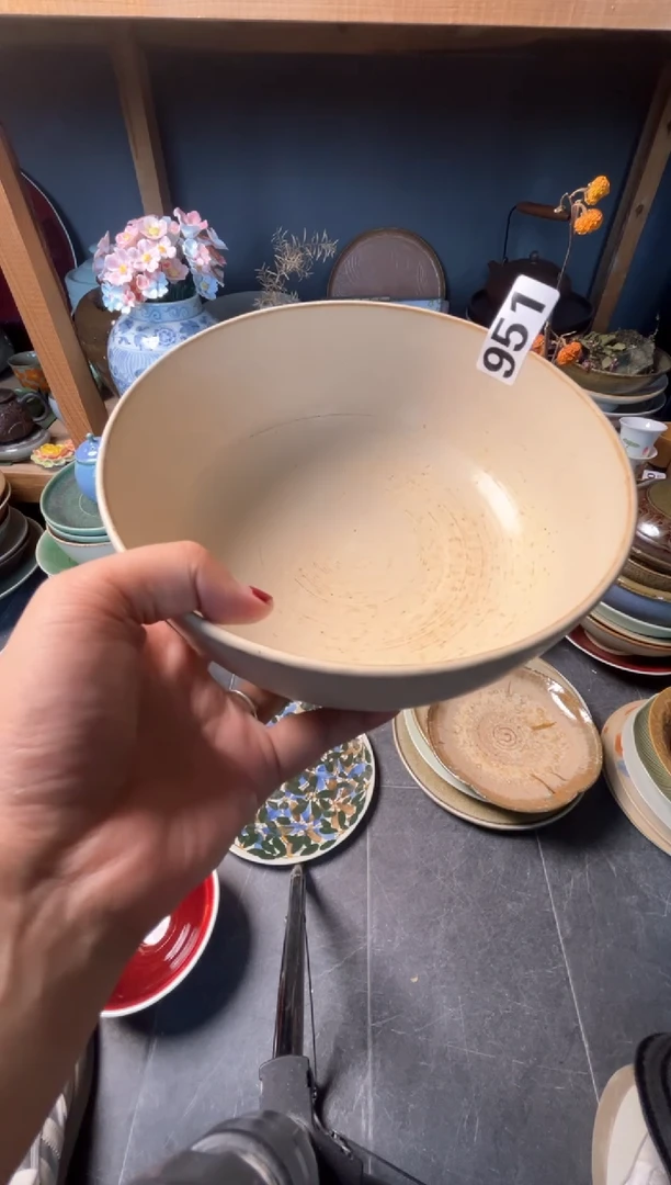 瓷片十*.951志野手工面碗