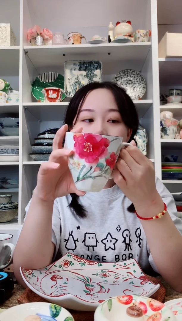 陶瓷【清仓】和蓝马克杯
