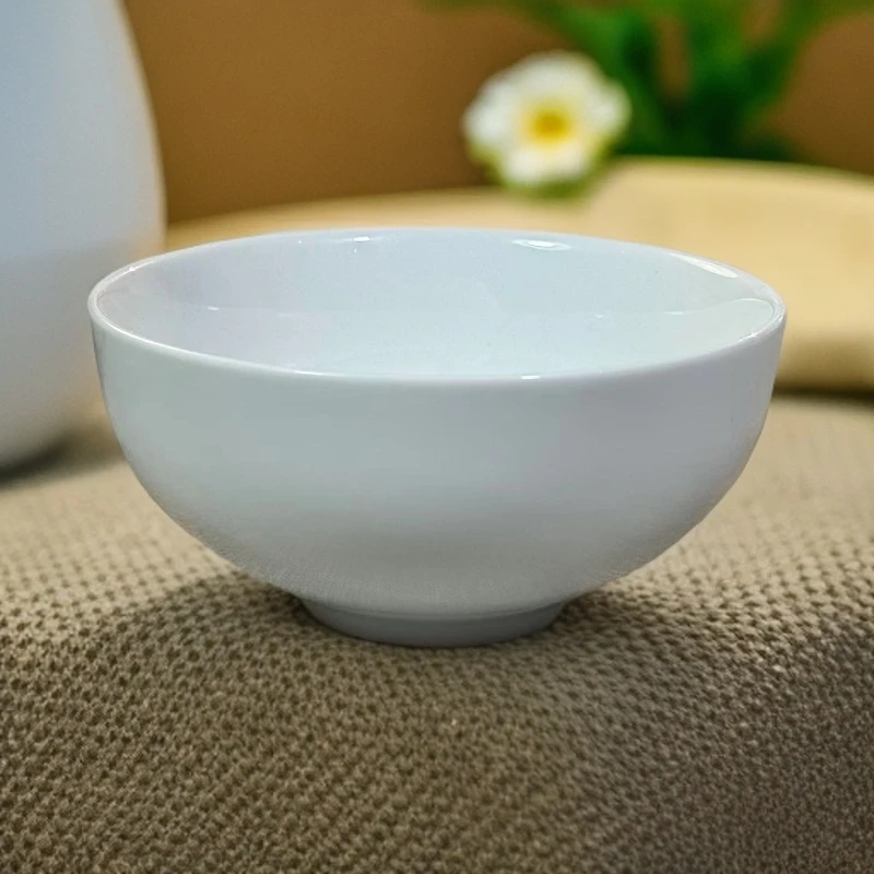 4.5寸碗家用白色大饭碗高档新骨瓷米饭碗陶瓷碗新款面碗白瓷碗餐