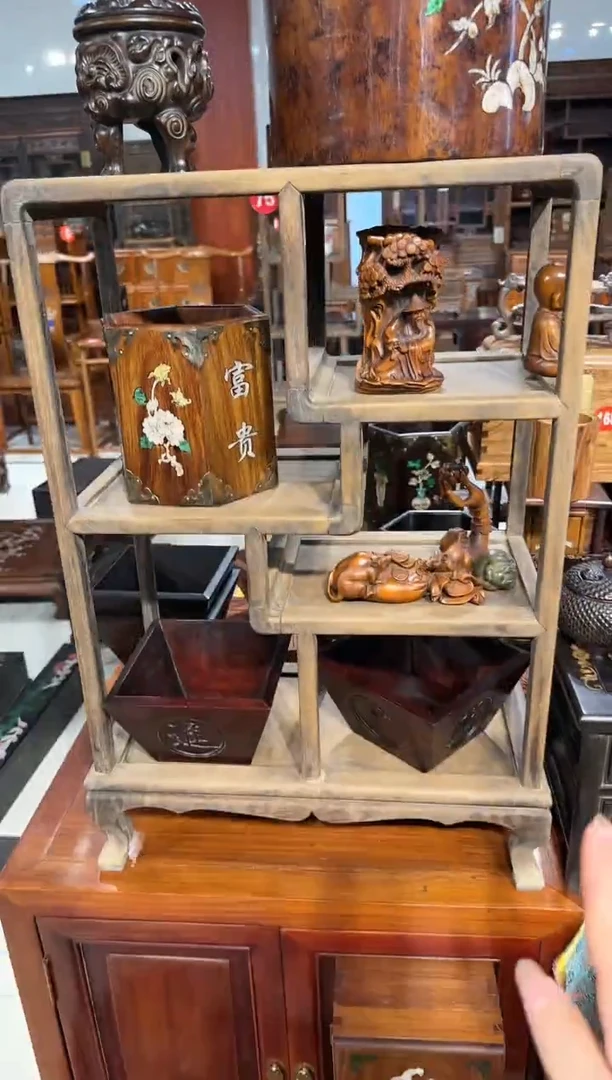 【闪购商品】木木艺黄花梨博古架1500.8888