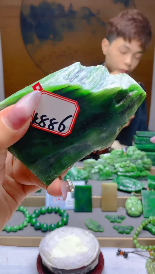 【闪购商品】和田玉（碧玉）珠宝半成品未镶嵌1