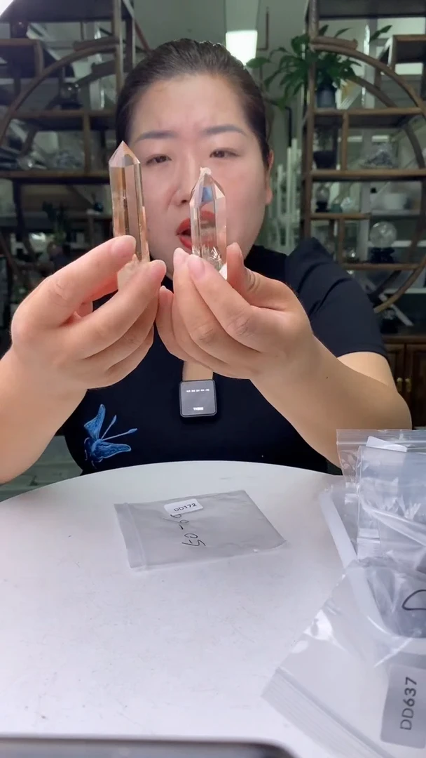 水晶珠宝半成品未镶嵌茶水晶柱子D172多样性发其一