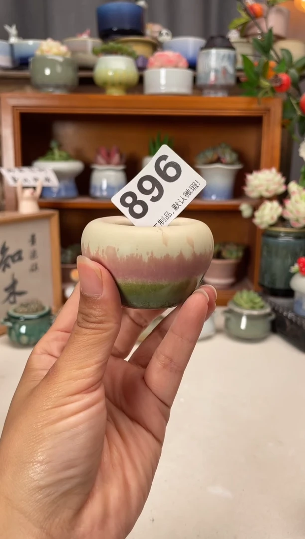 瓷片896知木小芳花盆