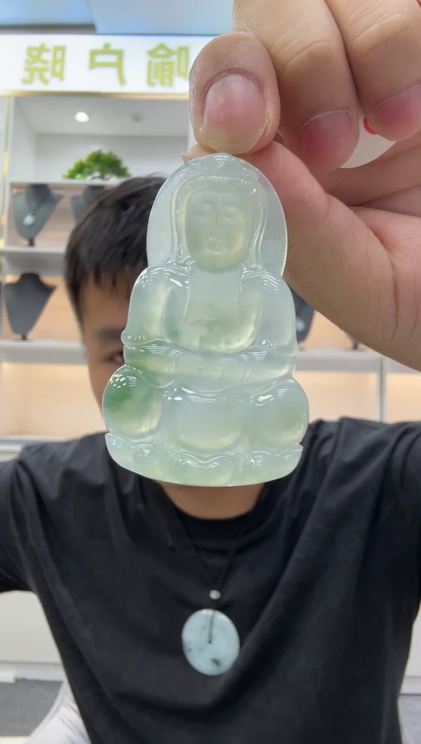 未镶嵌挂件翡翠星***海天然翡翠A货孤品一件