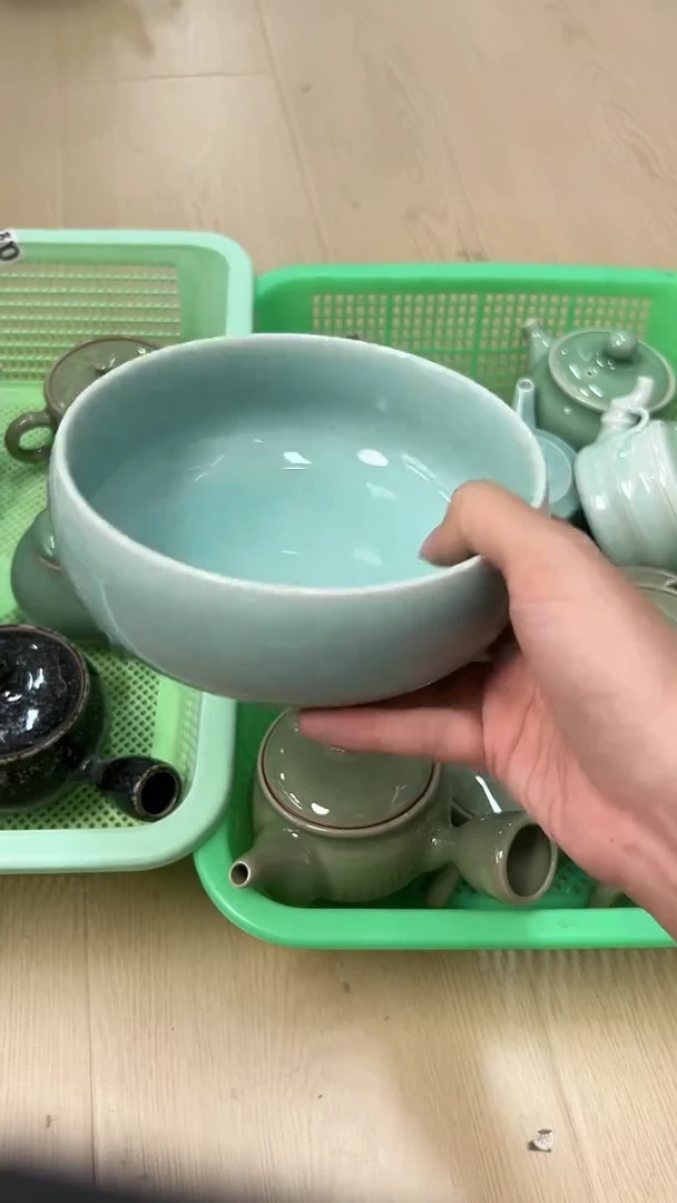 龙泉云间青瓷小米茶器