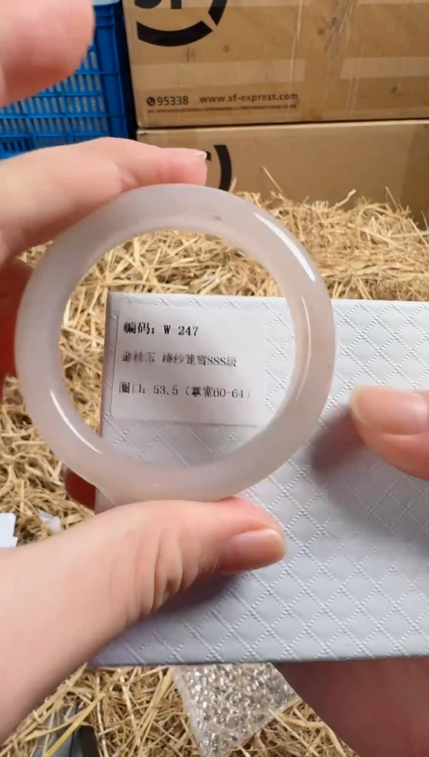 未镶嵌手镯石英质玉W-247