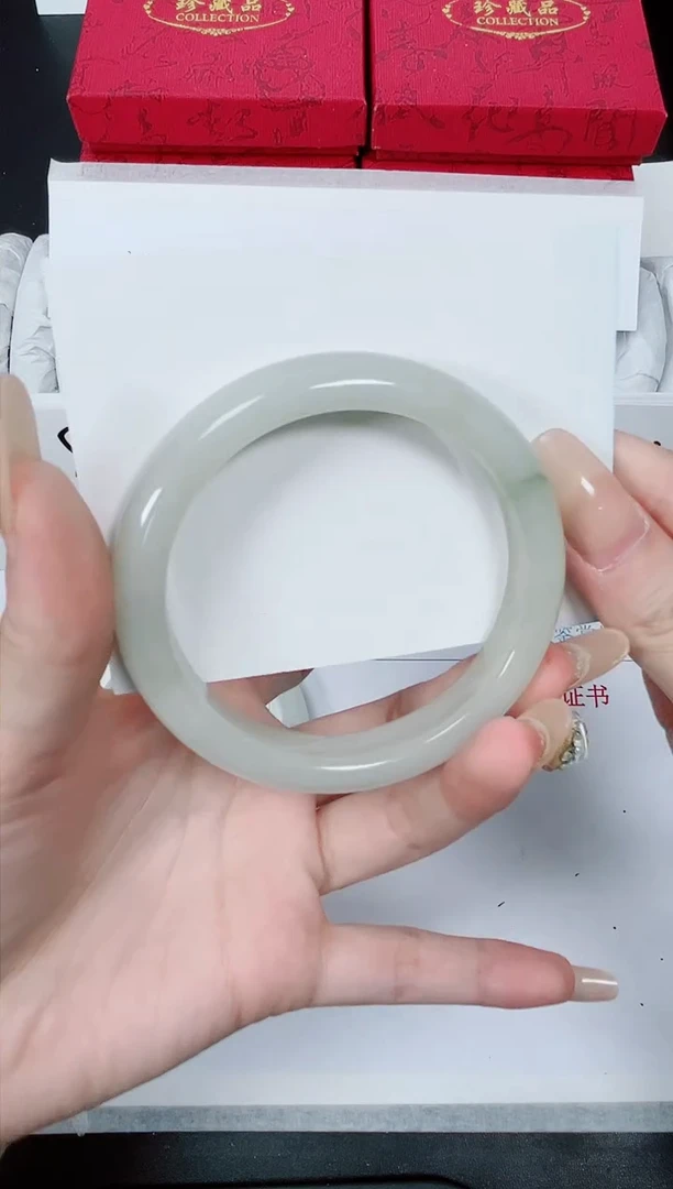 【闪购商品】石英质玉手镯未镶嵌K346-57.8