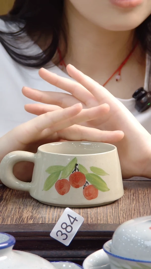 杯子景德镇陶瓷手绘384