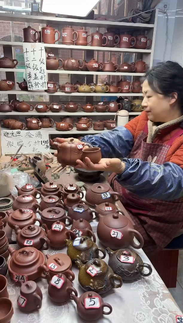 茶壶紫砂夕***棠南瓜壶紫砂壶 加赠一小杯