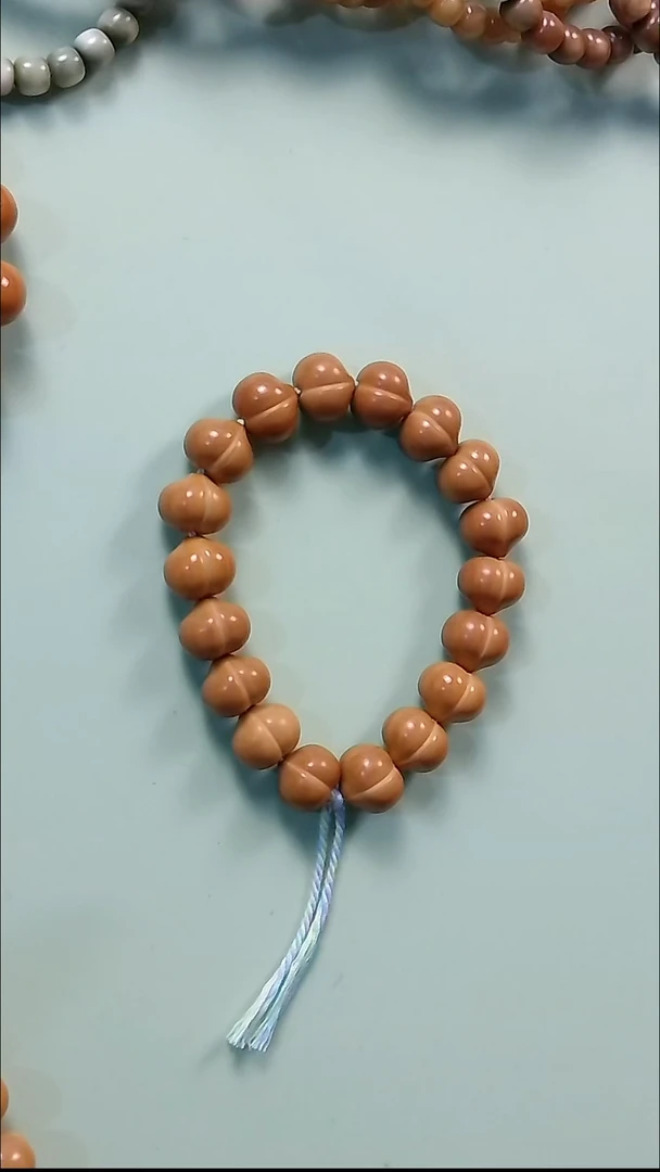 手串猴头核桃放漏-纯手工柯基屁桃14+-15微微瑕（放漏款不退）