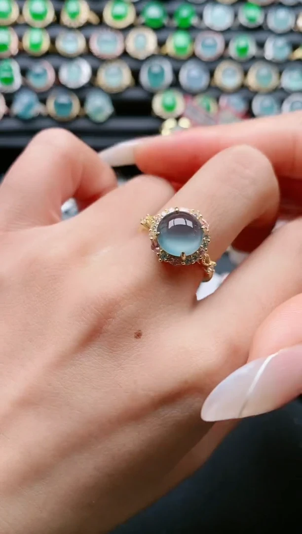 【闪购商品】翡翠戒指银S925镶嵌1111111