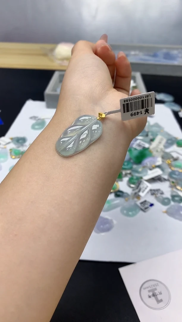 颈饰未镶嵌翡翠天然缅甸a货翡翠百元以上9元证书费自理