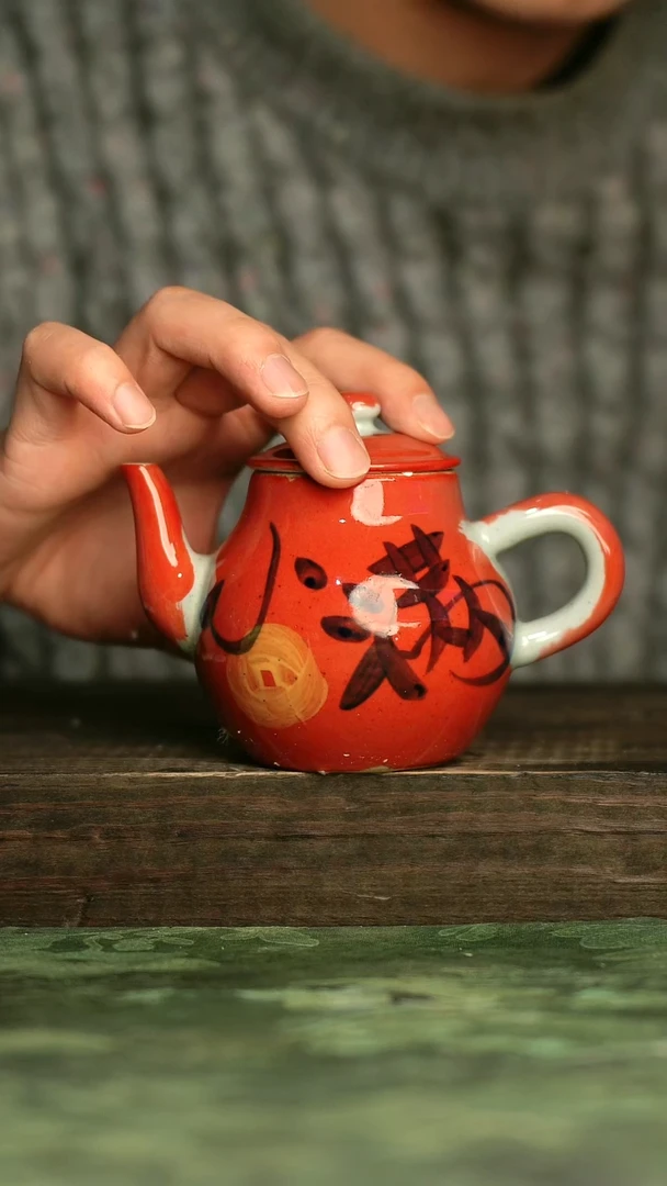 青诗集手工手绘瓷器