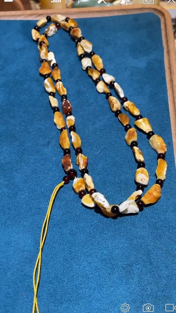 【闪购商品】琥珀裸石未镶嵌WR长海漂籽珠链