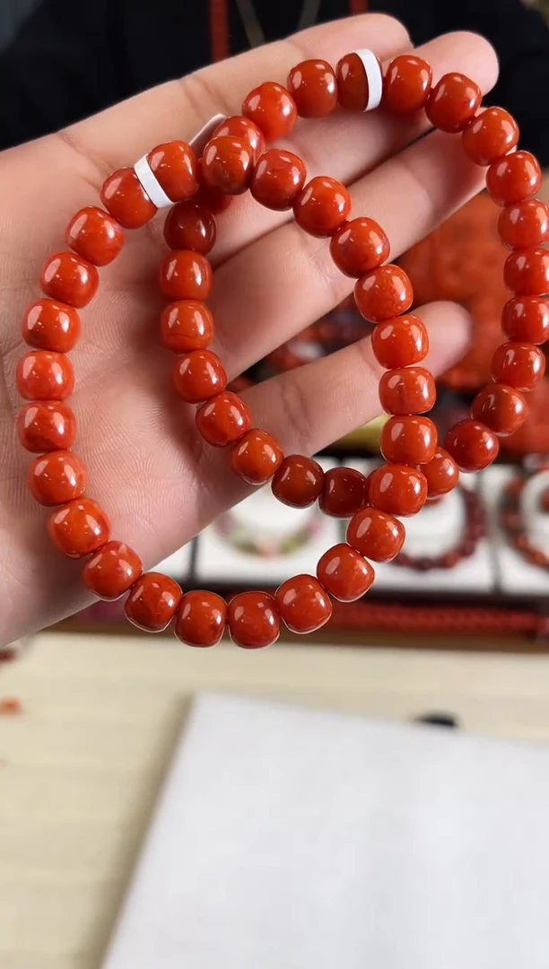 未镶嵌瓦西老型手串8mm南红玛瑙（多样式发其一）