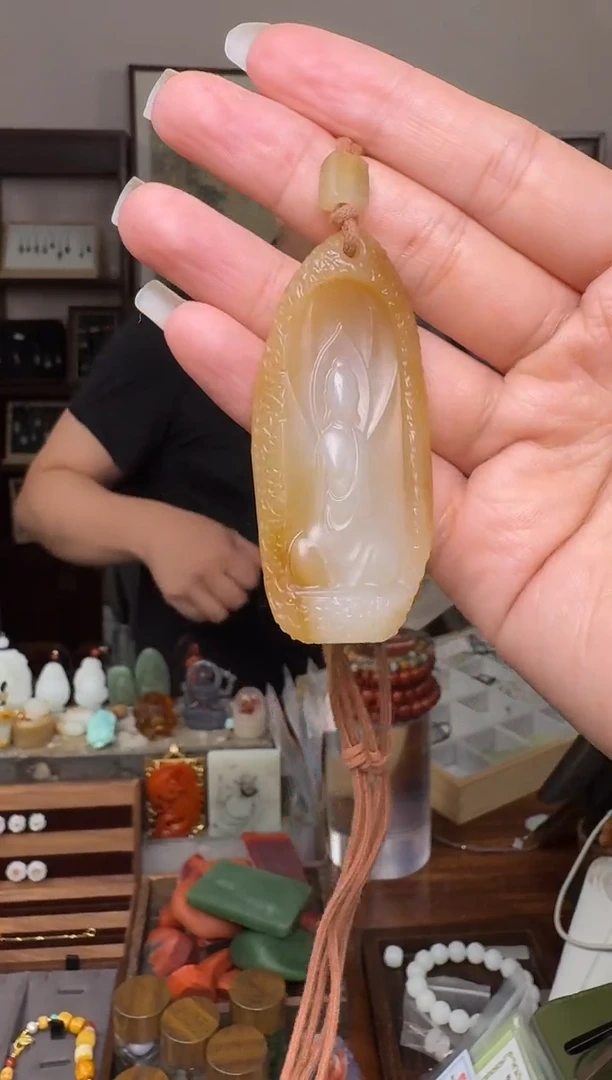 和田玉未镶嵌挂件2961