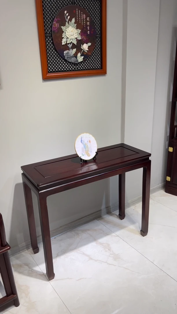 黑酸枝木类成套家具平头条案98-40-80