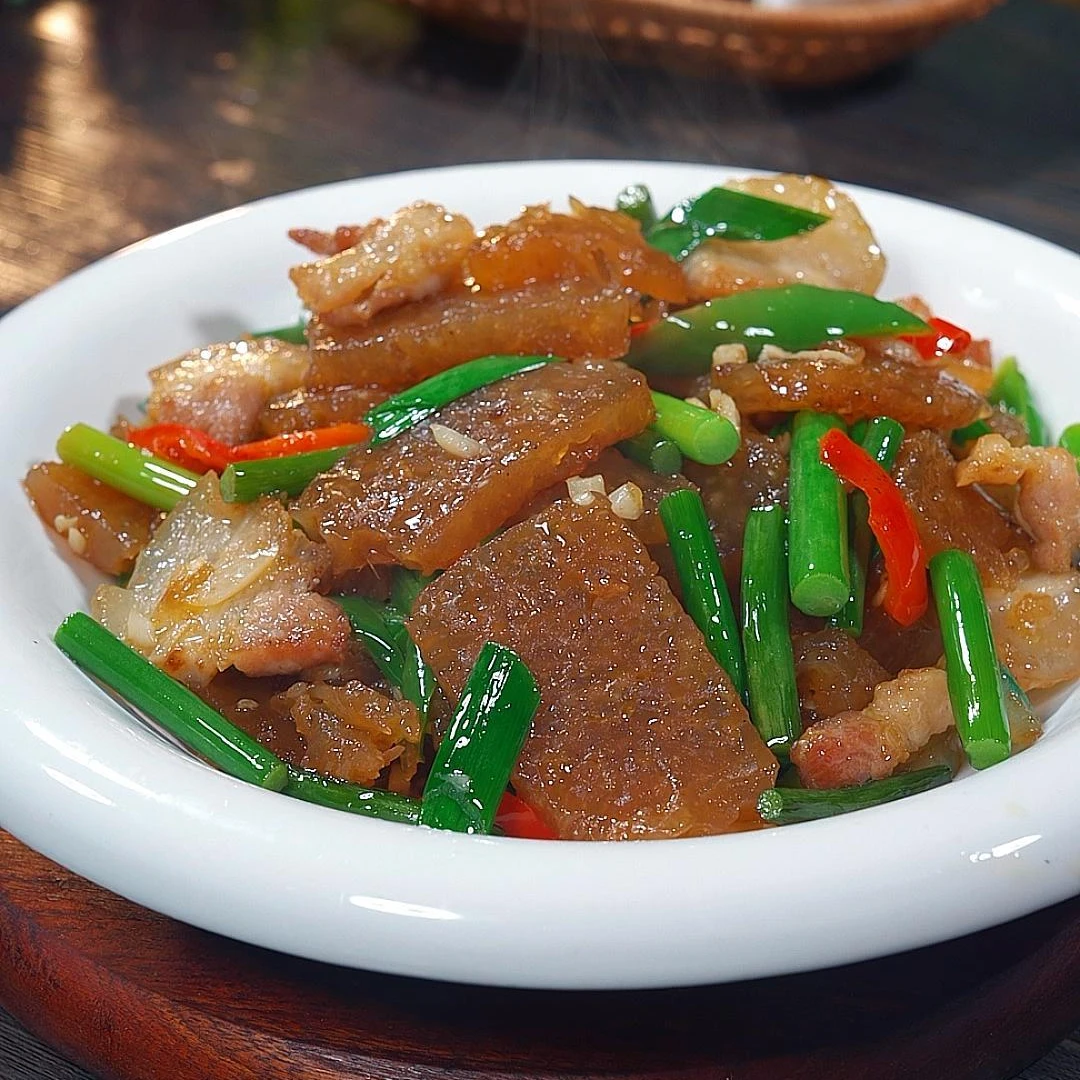 河南特产五香焖子皮渣