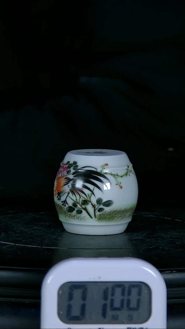 【闪购商品】摆件粉彩精绘大吉图摆件