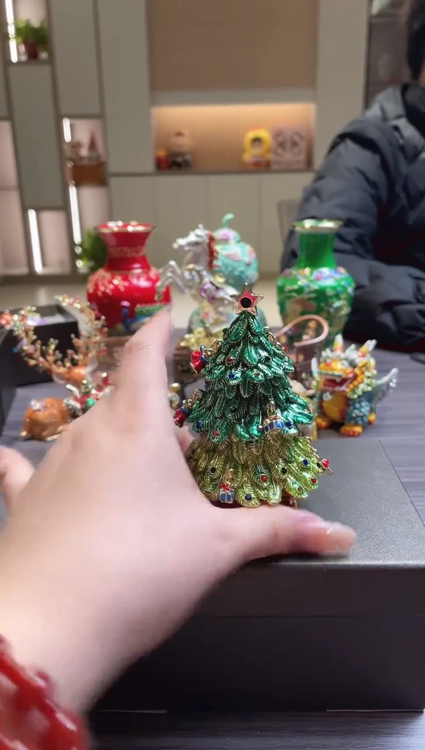 七宝烧珐琅彩首饰盒