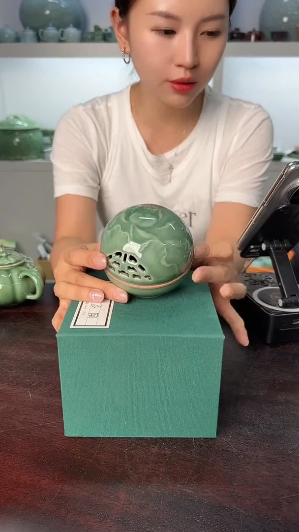 龙泉云间青瓷小米茶器