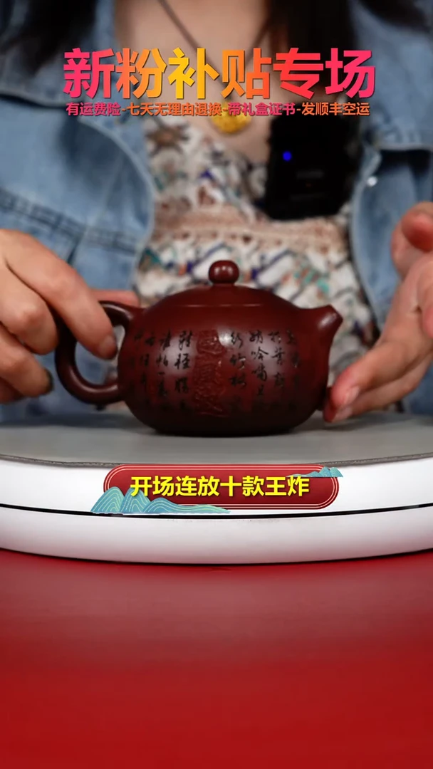 茶壶紫砂蒋静明龙血砂定风波西施250CC